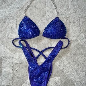 Blue Figure Competition Suit